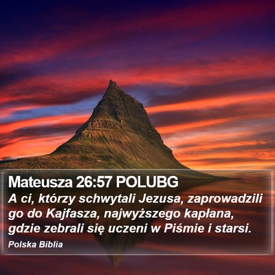 Mateusza 26:57 POLUBG Bible Verse Image