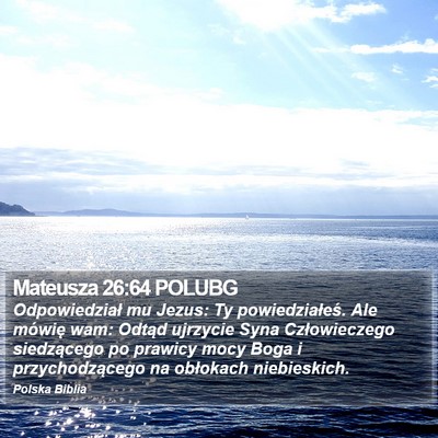 Mateusza 26:64 POLUBG Bible Verse Image