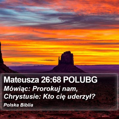 Mateusza 26:68 POLUBG Bible Verse Image