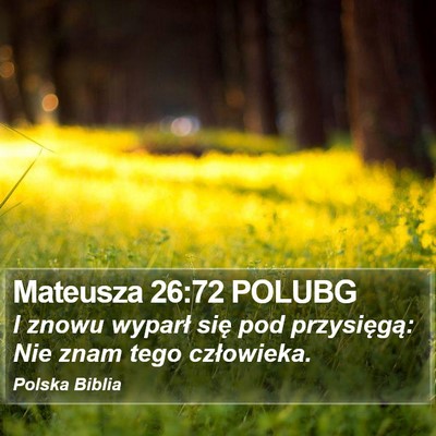 Mateusza 26:72 POLUBG Bible Verse Image