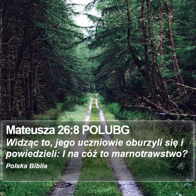Mateusza 26:8 POLUBG Bible Verse Image