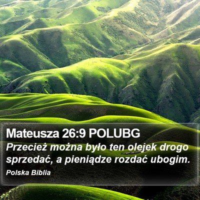 Mateusza 26:9 POLUBG Bible Verse Image