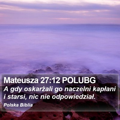 Mateusza 27:12 POLUBG Bible Verse Image