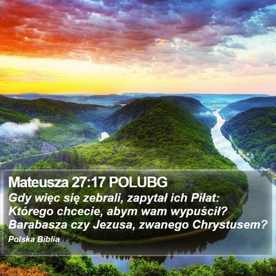 Mateusza 27:17 POLUBG Bible Verse Image