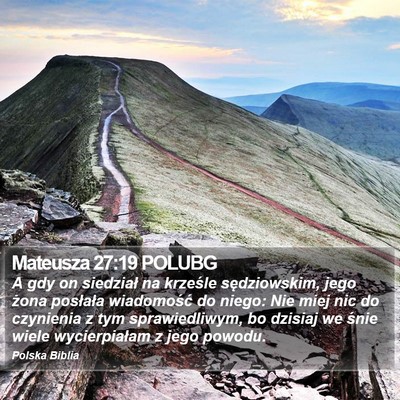 Mateusza 27:19 POLUBG Bible Verse Image