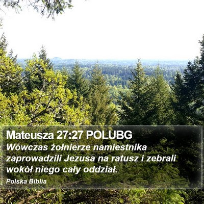 Mateusza 27:27 POLUBG Bible Verse Image