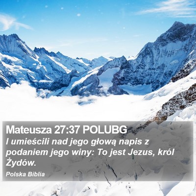Mateusza 27:37 POLUBG Bible Verse Image