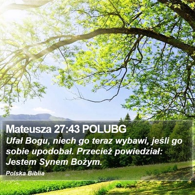 Mateusza 27:43 POLUBG Bible Verse Image