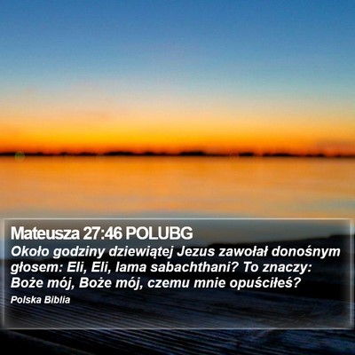 Mateusza 27:46 POLUBG Bible Verse Image