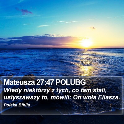 Mateusza 27:47 POLUBG Bible Verse Image