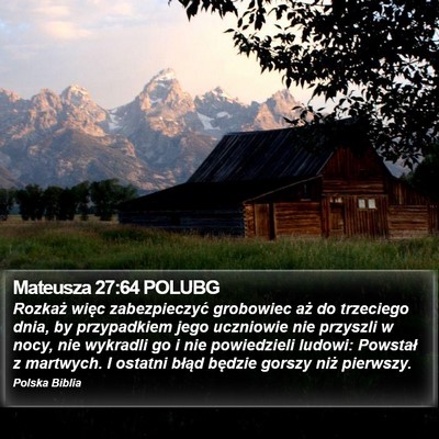 Mateusza 27:64 POLUBG Bible Verse Image