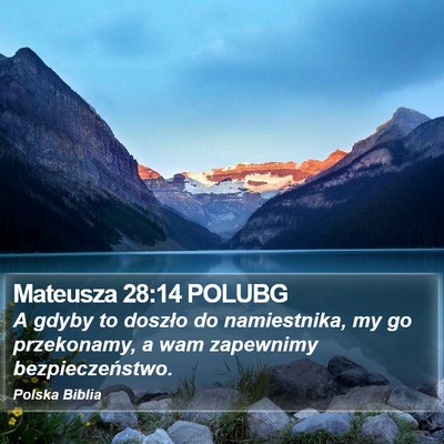 Mateusza 28:14 POLUBG Bible Verse Image