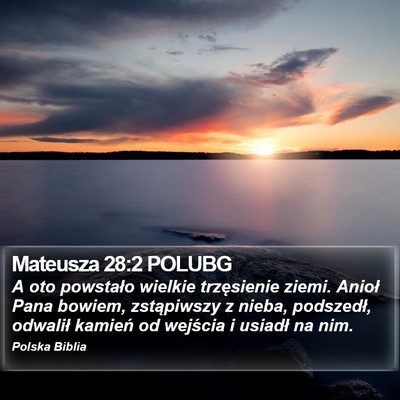 Mateusza 28:2 POLUBG Bible Verse Image