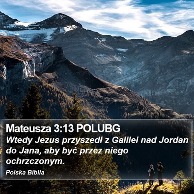 Mateusza 3:13 POLUBG Bible Verse Image