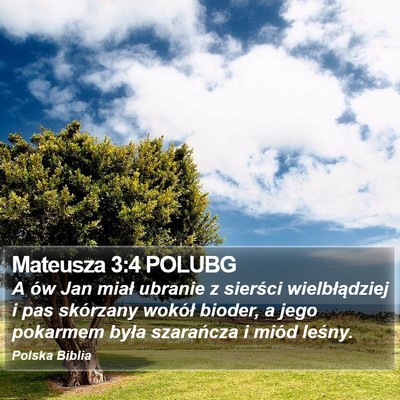 Mateusza 3:4 POLUBG Bible Verse Image