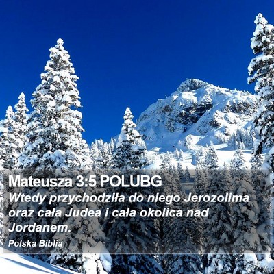 Mateusza 3:5 POLUBG Bible Verse Image