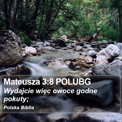 Mateusza 3:8 POLUBG Bible Verse Image