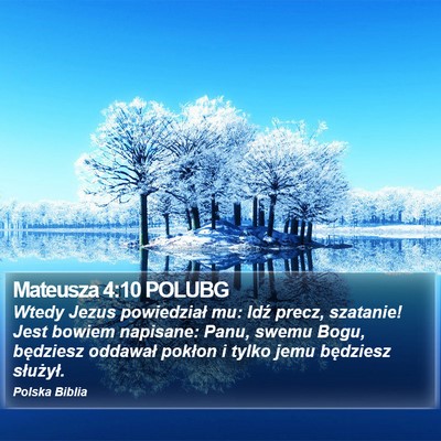 Mateusza 4:10 POLUBG Bible Verse Image