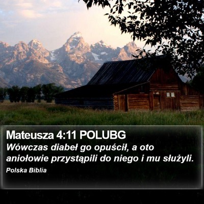 Mateusza 4:11 POLUBG Bible Verse Image