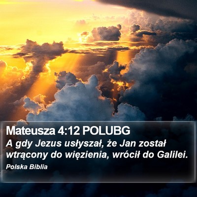 Mateusza 4:12 POLUBG Bible Verse Image