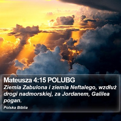 Mateusza 4:15 POLUBG Bible Verse Image