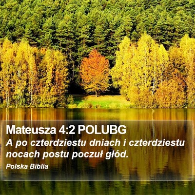 Mateusza 4:2 POLUBG Bible Verse Image