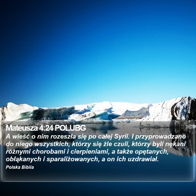 Mateusza 4:24 POLUBG Bible Verse Image