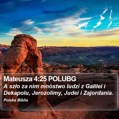 Mateusza 4:25 POLUBG Bible Verse Image