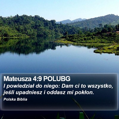 Mateusza 4:9 POLUBG Bible Verse Image