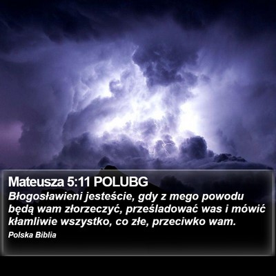 Mateusza 5:11 POLUBG Bible Verse Image