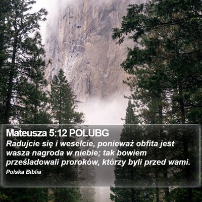 Mateusza 5:12 POLUBG Bible Verse Image