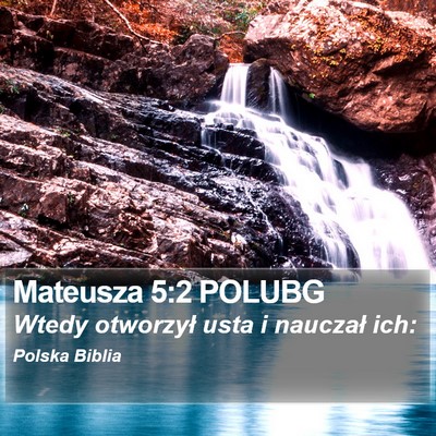 Mateusza 5:2 POLUBG Bible Verse Image