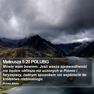 Mateusza 5:20 POLUBG Bible Verse Image