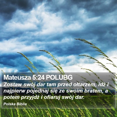Mateusza 5:24 POLUBG Bible Verse Image
