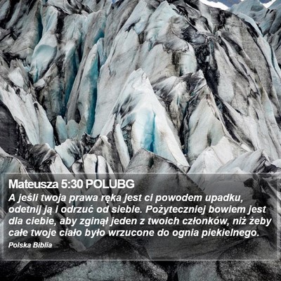 Mateusza 5:30 POLUBG Bible Verse Image