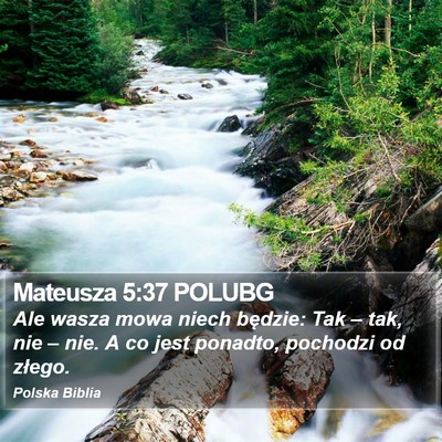 Mateusza 5:37 POLUBG Bible Verse Image