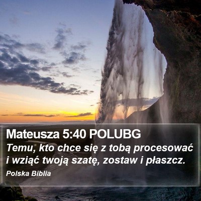 Mateusza 5:40 POLUBG Bible Verse Image