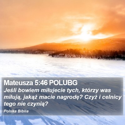 Mateusza 5:46 POLUBG Bible Verse Image