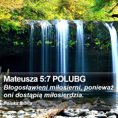 Mateusza 5:7 POLUBG Bible Verse Image