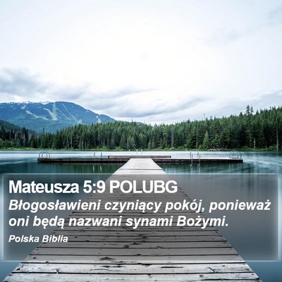 Mateusza 5:9 POLUBG Bible Verse Image