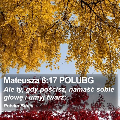 Mateusza 6:17 POLUBG Bible Verse Image