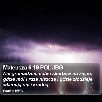 Mateusza 6:19 POLUBG Bible Verse Image