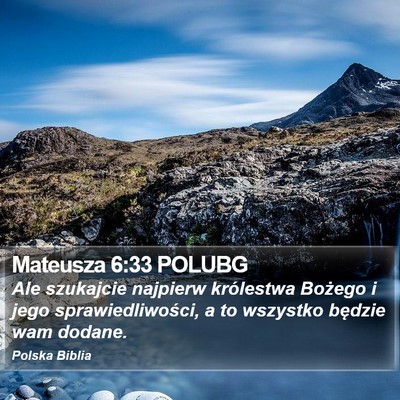 Mateusza 6:33 POLUBG Bible Verse Image