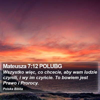 Mateusza 7:12 POLUBG Bible Verse Image