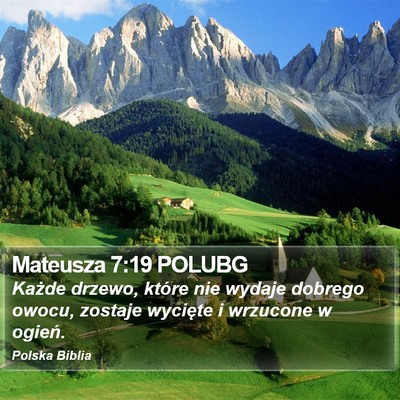 Mateusza 7:19 POLUBG Bible Verse Image