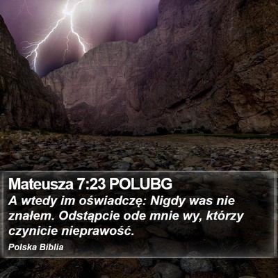Mateusza 7:23 POLUBG Bible Verse Image