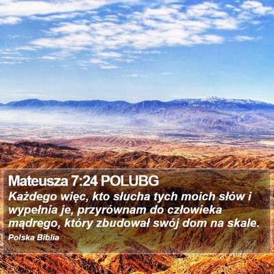 Mateusza 7:24 POLUBG Bible Verse Image