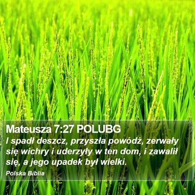 Mateusza 7:27 POLUBG Bible Verse Image