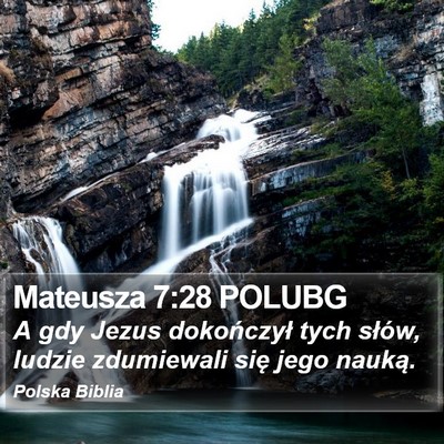 Mateusza 7:28 POLUBG Bible Verse Image