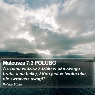 Mateusza 7:3 POLUBG Bible Verse Image